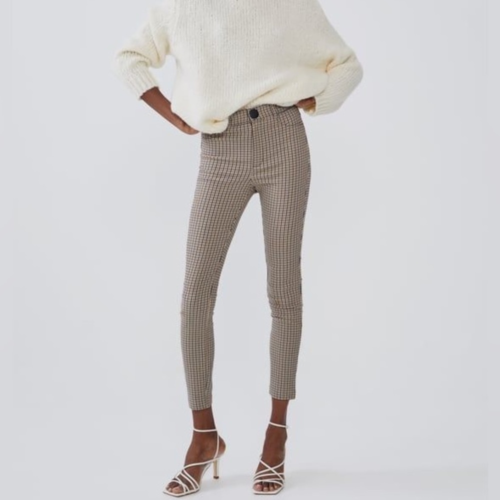 ZARA | Plaid leggings/pants